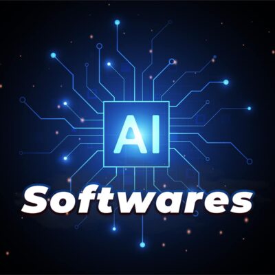 Digital illustration of an AI chip with connected circuitry, representing AI software development and programming services.